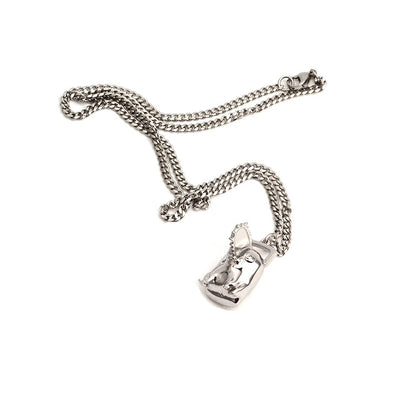 Chainsaw dawg necklace.